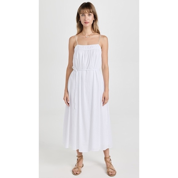 AYR The Easy Breezy Dress Japanese Shadow Striped Cotton - Picture 2 of 14